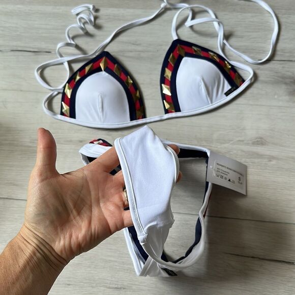 Mirtylla made in Italy Momento White,Red,Blue S Bottom M Top NWT IN PACKAGING - Picture 7 of 7